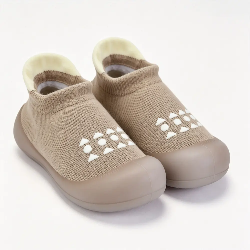 Baby Sock Shoes Toddler Walking Shoes Infant Non-Slip Slippers Soft Rubber Sole Sneakers for Baby Boys Girls