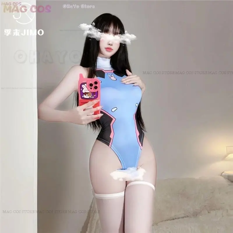 2026 new hot item Swimsuit Cosplay Costume Anime Overwatch DVa Game Mech Pilot Gamer Lingerie Role Play Gift for Couple