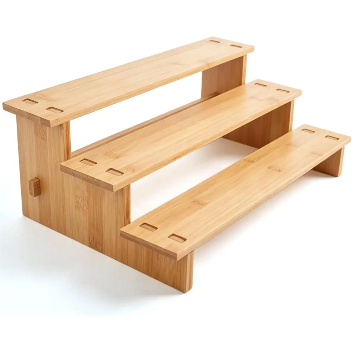 3 Tiered Spice Rack Organizer for Cabinet, Spice Organization, Seasoning Organizer, Spice Shelf and Spice Organizer, Pantry Organizers and Storage (1 Pack, Medium)
