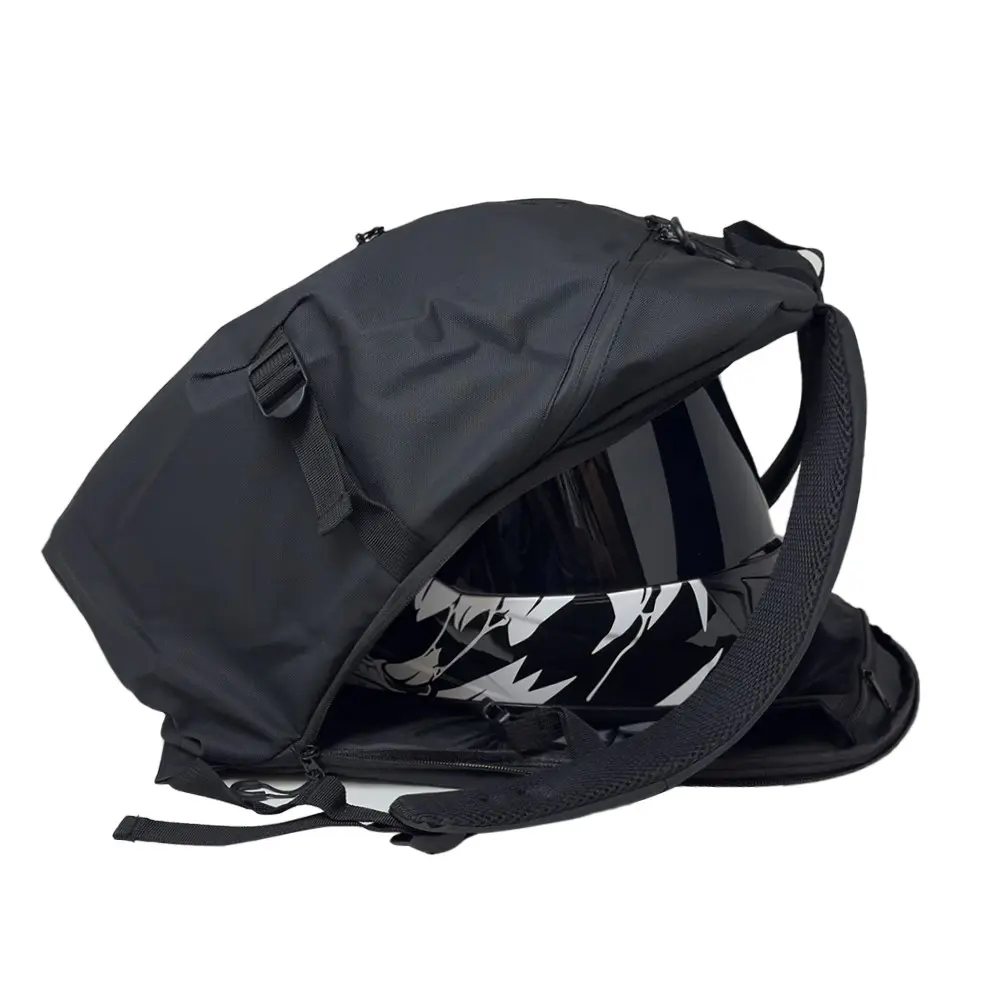 Helmet Backpack, Large Capacity Riding Helmet Storage Bag, Lightweight Motorcycle Rider Commute Sports Backpack