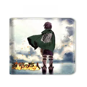 Attack on Titan Zipper Wallet Coin Purse Card Holder - Cool Anime Student Wallet,Retro,RFID,security,fire,edc,Blocking Bifold Wallet,with,aluminum,slim,minimalist,pocket