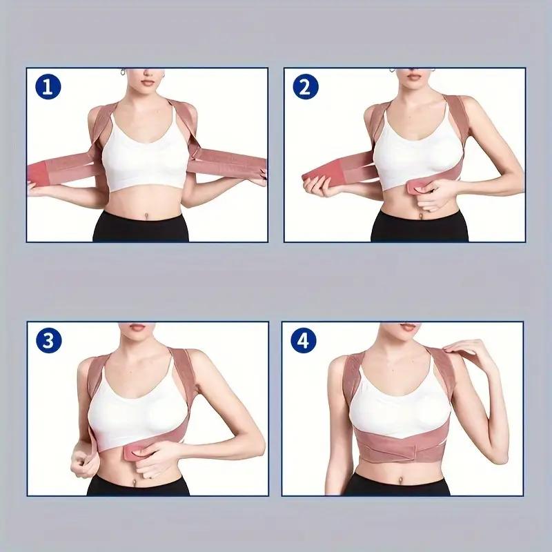 Adjustable Back Support Belt, Adjustable Back Brace, Back Straightener, Posture Correction Back Support Strap, Posture Straps, Spine Align Accessories, Sports Protective Gear for Women & Men