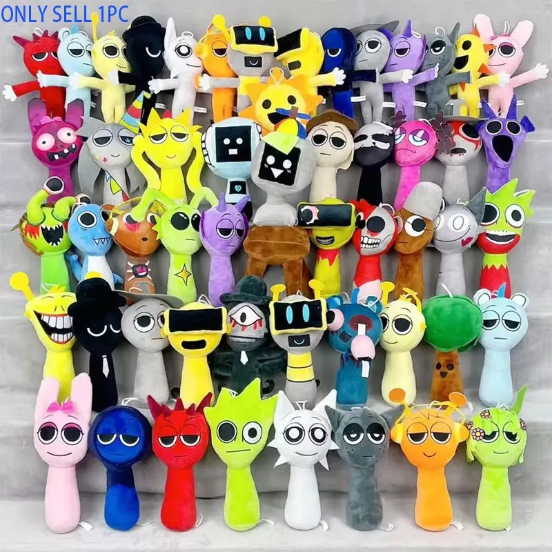 Sprunki Plush Toy, Unisex Soft Stuffed Doll, Perfect Gift for Boys and Girls, Ideal for Back-To-School Season, Birthday Present