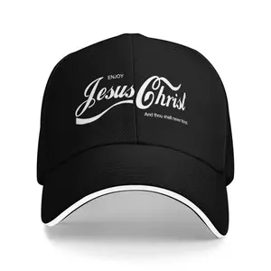 Enjoy the true Christian fun of Christ's kingship, men's hat with faith and prayer pattern, fashionable new unisex baseball cap
