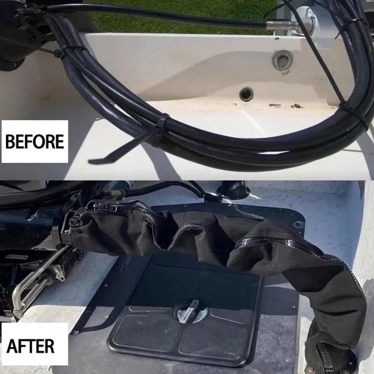 Zipper Cable Protector, Pet-Proof Wire Guard, Ideal for Home & Boat Cables, Durable Cable Cover, Prevents Damage From Pets