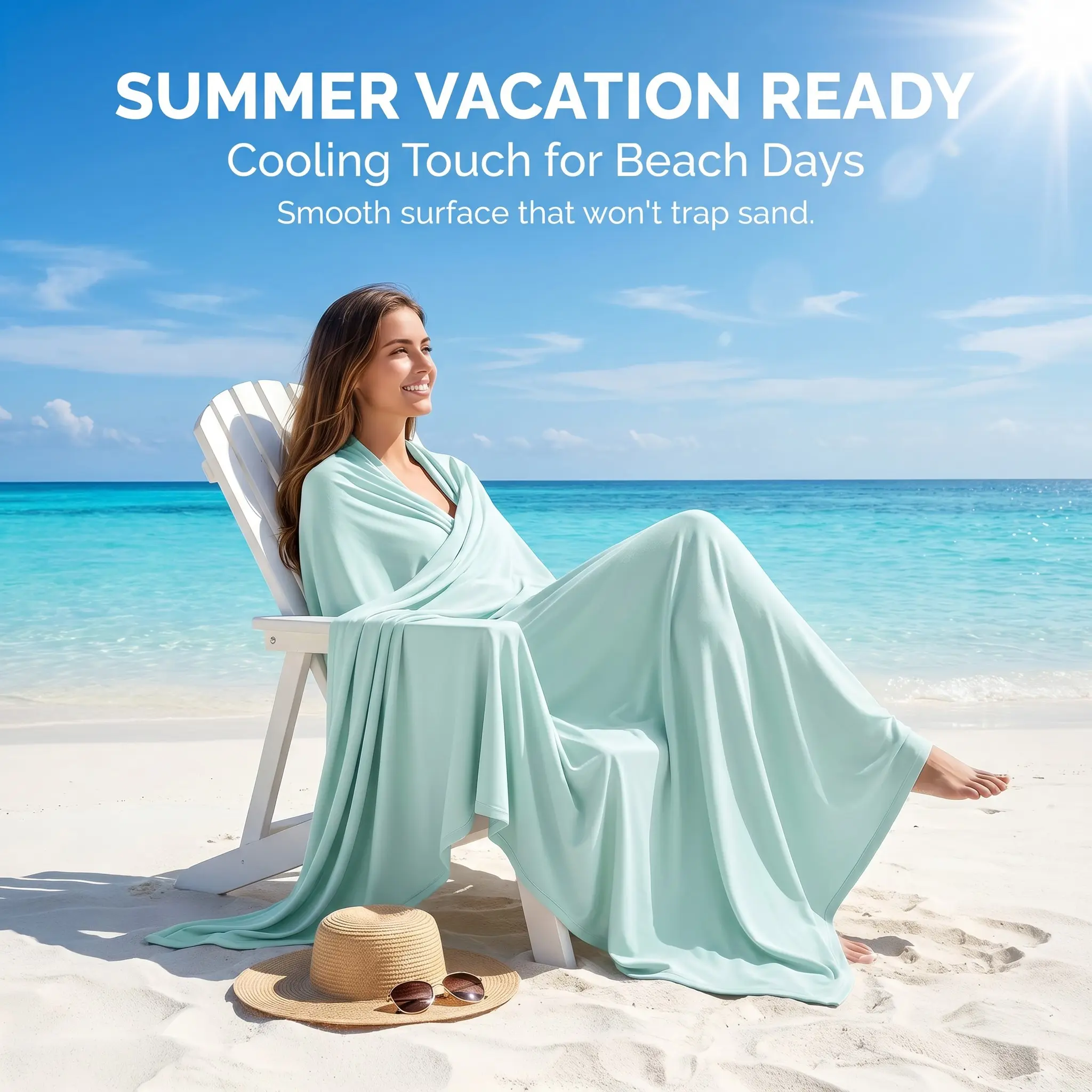 Premium Silky Cooling Touch Summer Blanket, Lightweight Breathable Blanket, High Air Permeability, Thin Air Conditioning Throw, Heat Dissipating Fabric, Multi-Scene Use