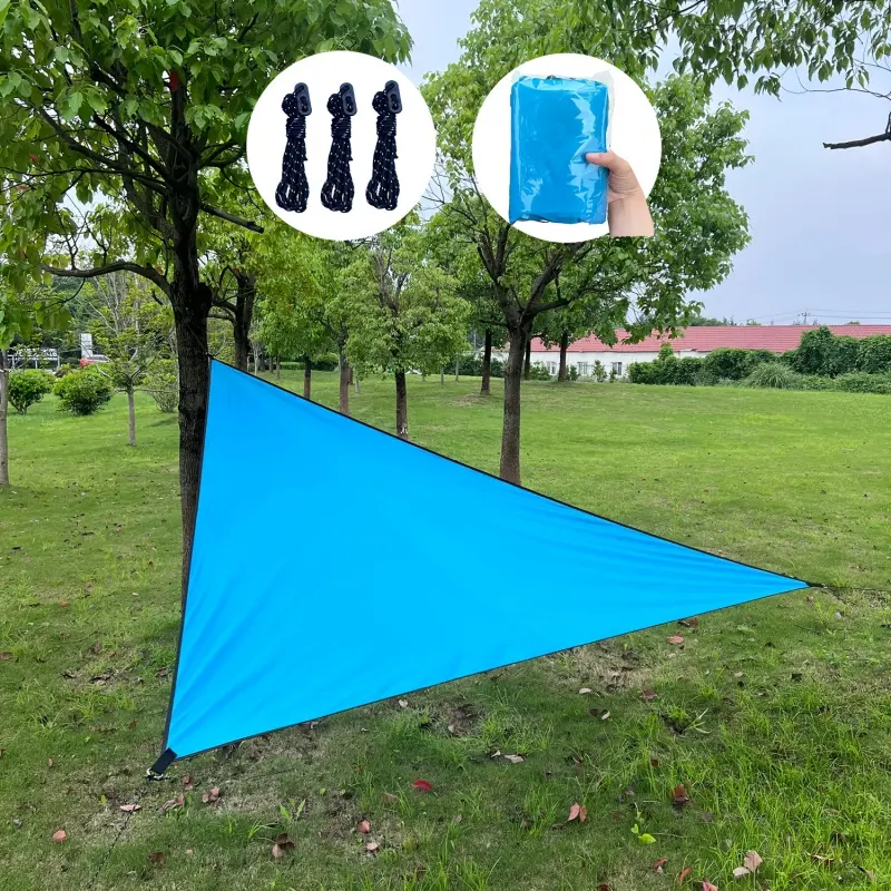 118in Triangle Canopy, UV Resistant Sun Shade, Sturdy Frame Easy Install, Outdoor Awning for Patio Garden Balcony, Canopy And Sunshade