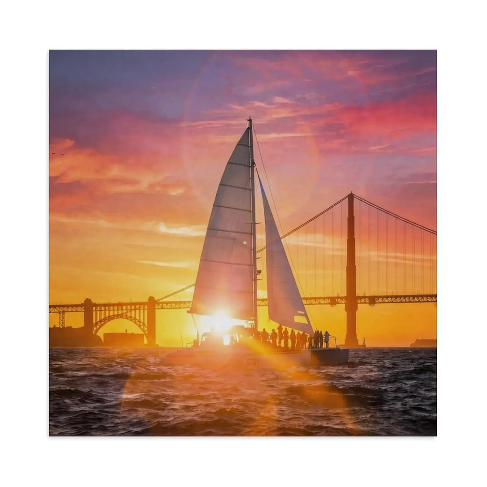 Set Sail Free to Greet The Dawn Decorative Painting