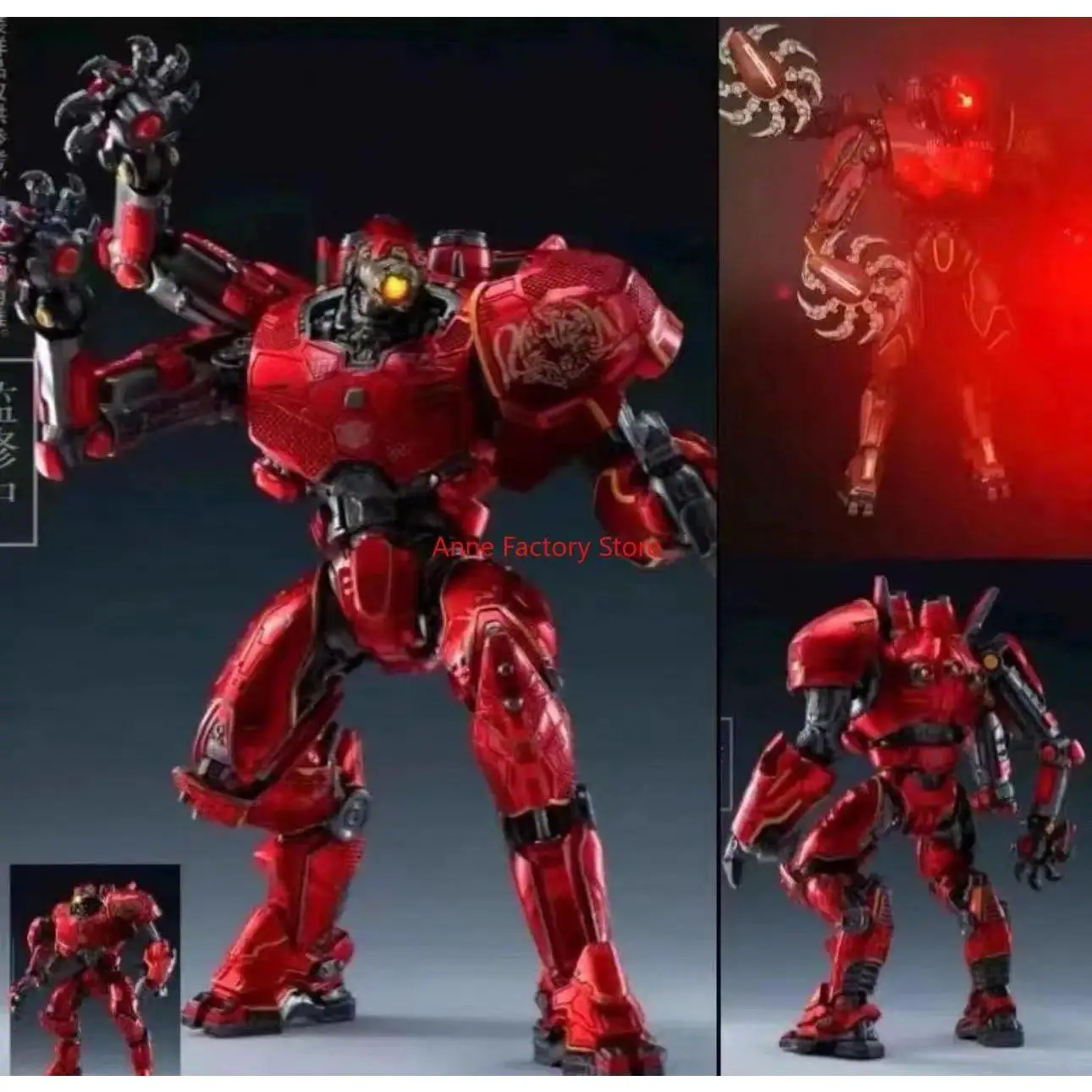 IN STOCK NOW Light 20CM Emit NECA Figure Pacific Crimson Typhoon Gipsy Danger Cherno Alpha Model Toys Rim Collection Doll Gift