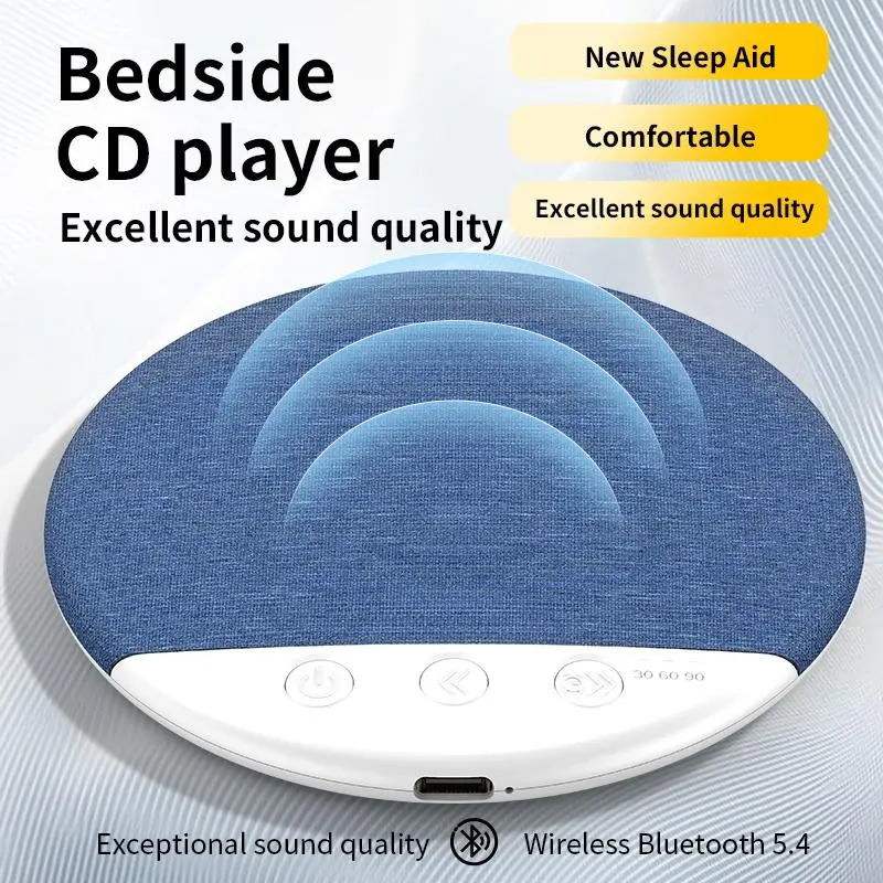 【Back To School Gift】Under-Pillow Bluetooth Sleep Speaker, White Noise Sleep Aid, 12H Long Battery Life, 3-Level Auto-Off Timer (30/60/90 Min), Immersive Bone Conduction Sound, Portable Mini Audio for Adults