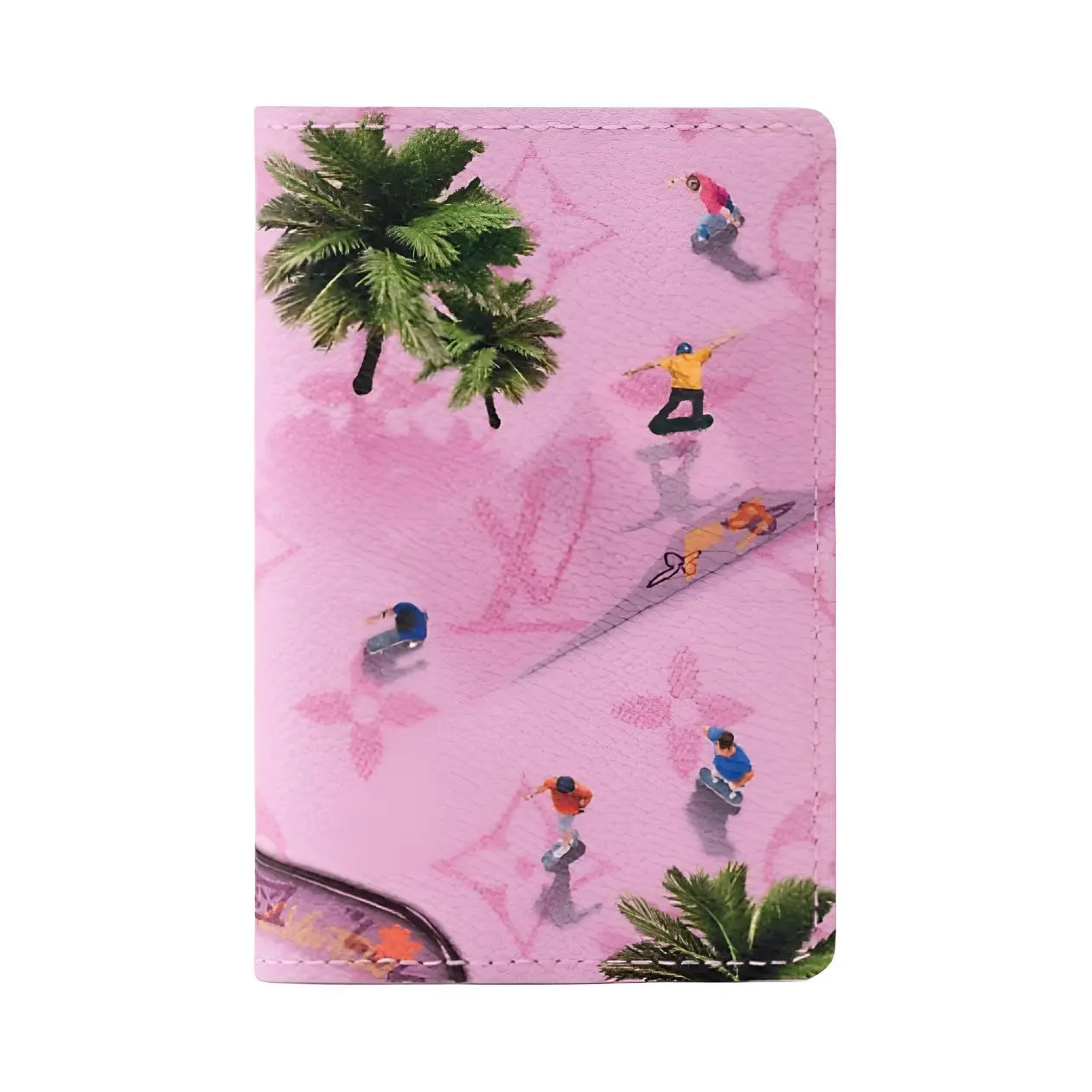 Louis Vuitton Pocket Organizer Cardholder for Women, Monogram Coated Canvas, Pink