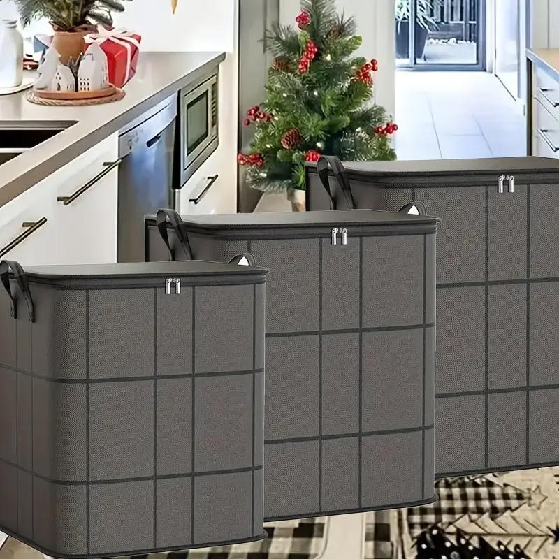 Large Capacity Foldable Storage Bags, Fabric Storage Organizer for Clothes and Quilts - Durable, Dustproof Organizer Solution, For Home or Dorm Use, Moving, Seasonal Storage, Decorative Storage, Clothes Organizer Storage