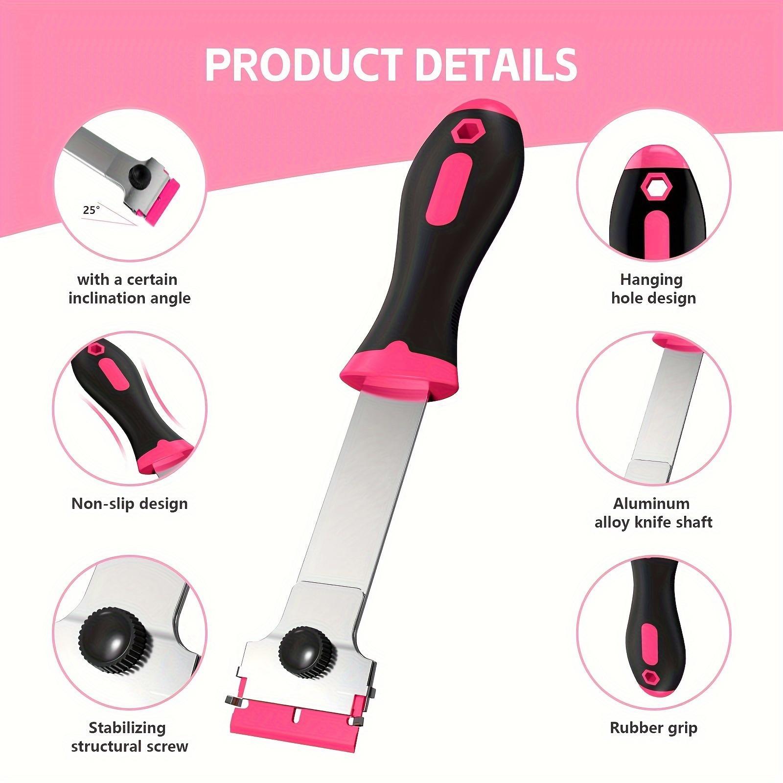 Multifunctional Scraper Tool, 1 Set Including 2 Counts Universal Scraper Tool with 20 Blades, Glass Scraper, Kitchen Fluid Cleaning Tool, Household Items, Home Cleaning Tool, Bathroom Accessory