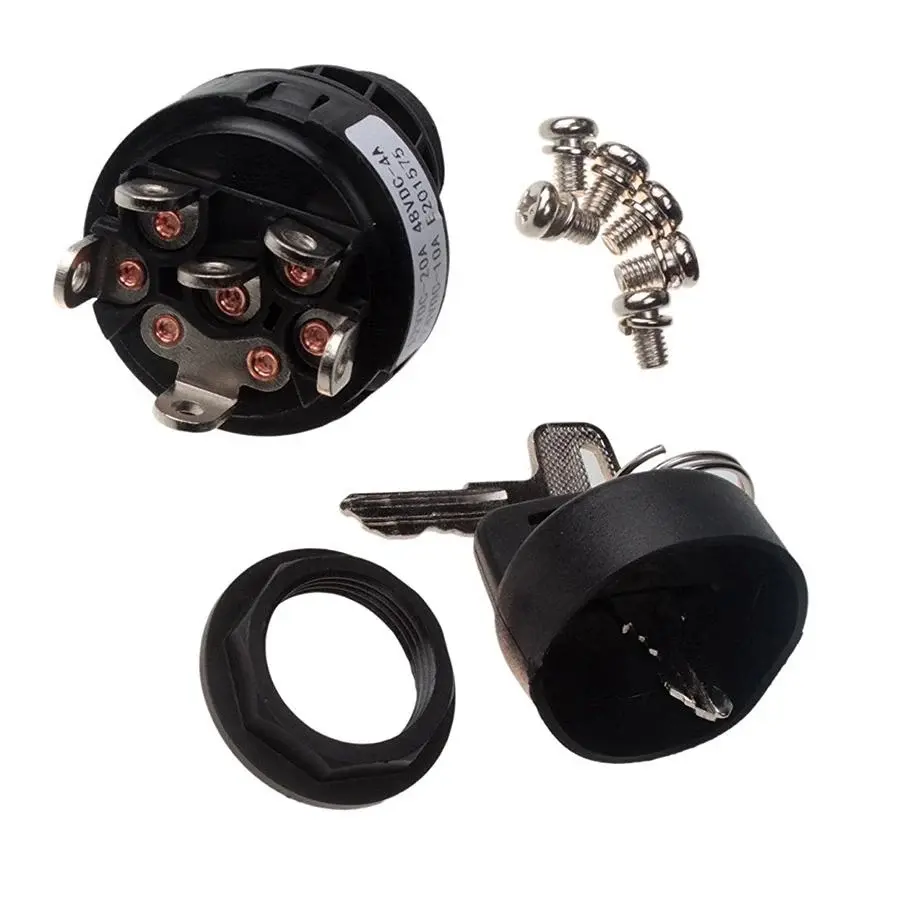 FridayParts Ignition Switch 4360469 With Two Keys 2860030 for JLG 120HX 1200SJP 1930ES 260MRT 2630ES 3246ES 400RTS 400S 450A 450AJ 460SJ
