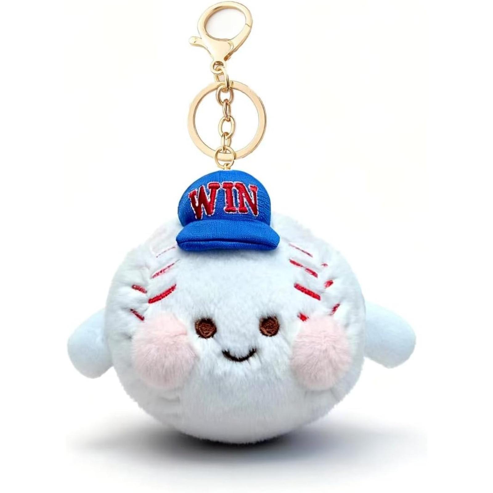 Soft Plush Ball Keychain Set – Cute Stuffed Keyring for Backpack, Squishy Toy Gift for Soccer Basketball Tennis Golf Rugby Billiards Baseball Lovers & Players