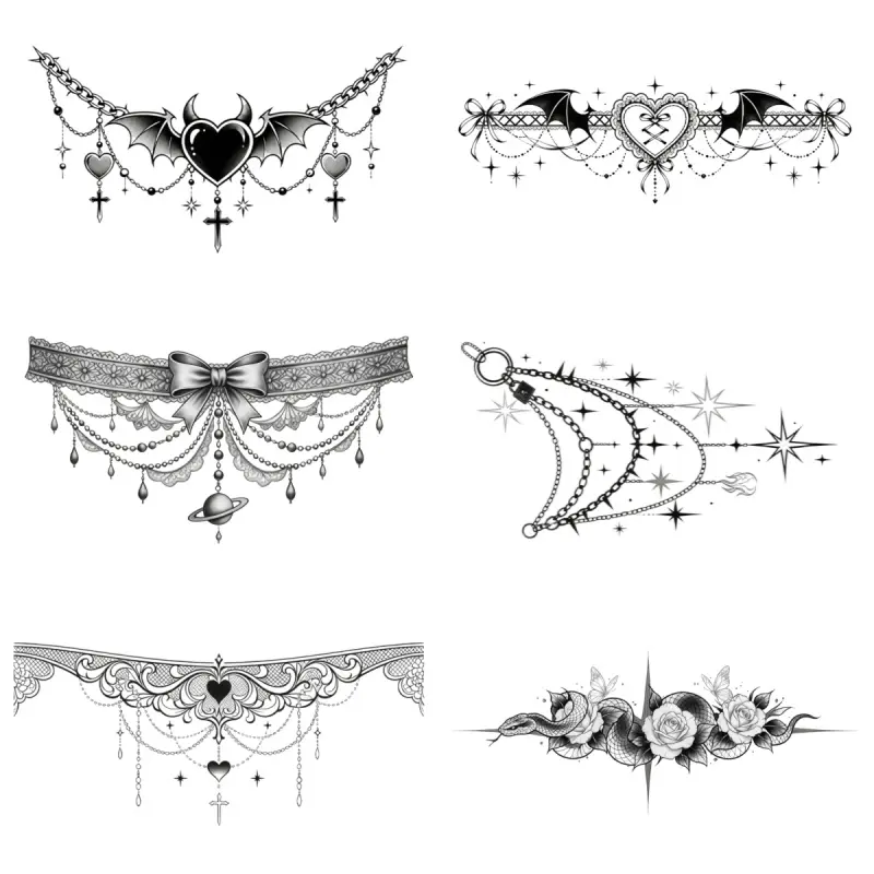Temperature-Sensitive Temporary Tattoos Waterproof, Long-Lasting, Non-Toxic For Calves, Arms, and Chest 16 * 7 cm / 8 *14 cm Water Transfer Printing