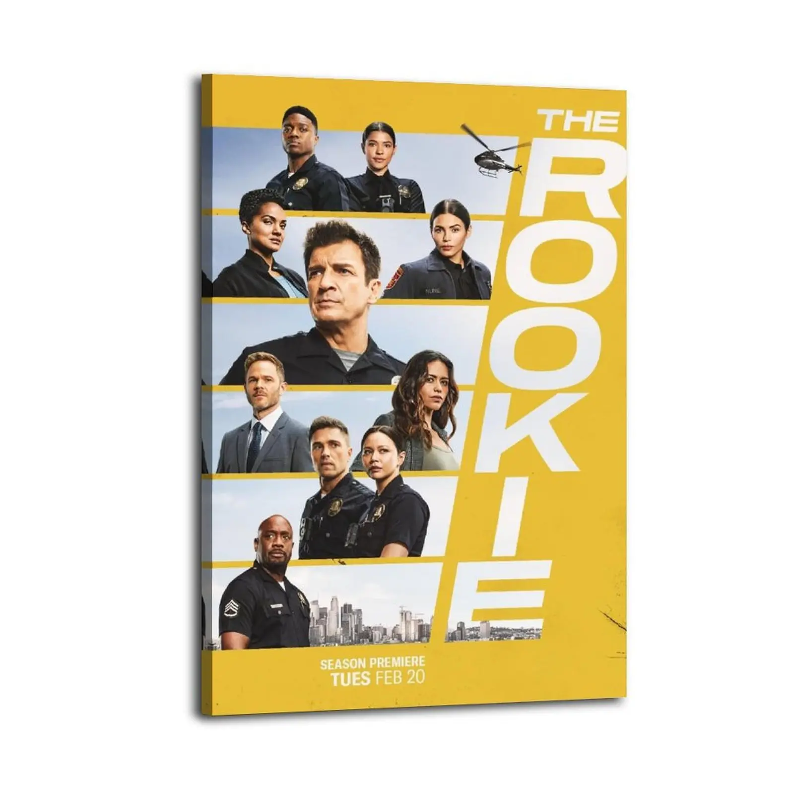 The Rookie Canvas Prints | Bedroom Art | Bathroom Art | Trendy Wall Art | Funky Wall Art