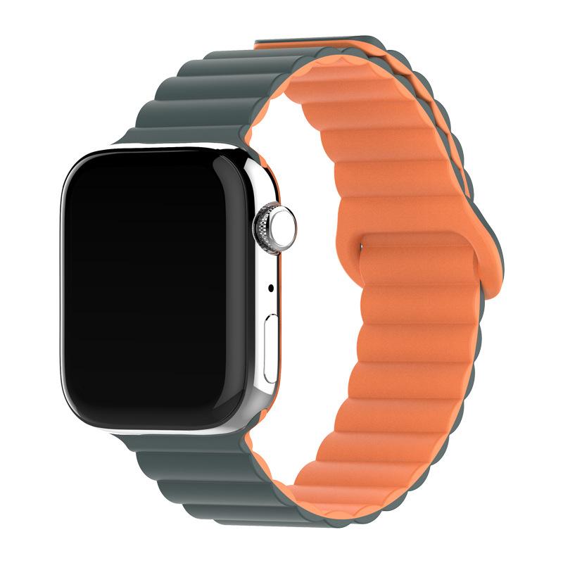 Compatible with Apple Watch Series 11 – Magnetic Silicone Loop Band (S11) – Smartwatch Strap