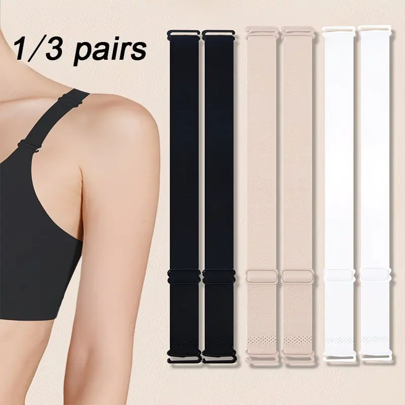 Adjustable Non-Slip Bra Straps, Ultra-Long Comfort Fit, Elastic Replacement for Women's Bras, //apricot, Essential Underwear
