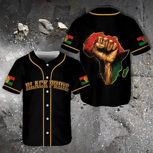 Black Pride Juneteenth Baseball Jersey Adult Kid Youth, African American Pride Shirt, Freedom Day Outfit