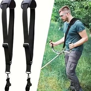 Adjustable Lawn Mower Harness with Ergonomic Shoulder Strap and Metal Clip - Durable Fabric Back Support for Comfortable Mowing Experience for Men and Women, Lawn Mower Accessories, Comfortable Fit Harness with Metal Clip Connection