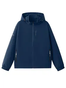 Women's Plus Size Casual Sporty Windbreaker, Fashionable Loose Fit Jacket, Hooded Thin Coat, Breathable Mesh Lining, Spring & Fall Outerwear