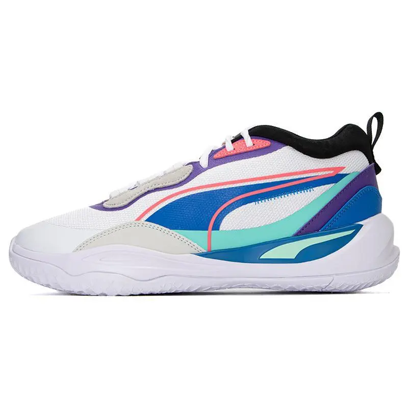 PUMA Playmaker Pro Fashion Versatile Non-Slip Durable Low-Top Basketball Shoes 377572-18