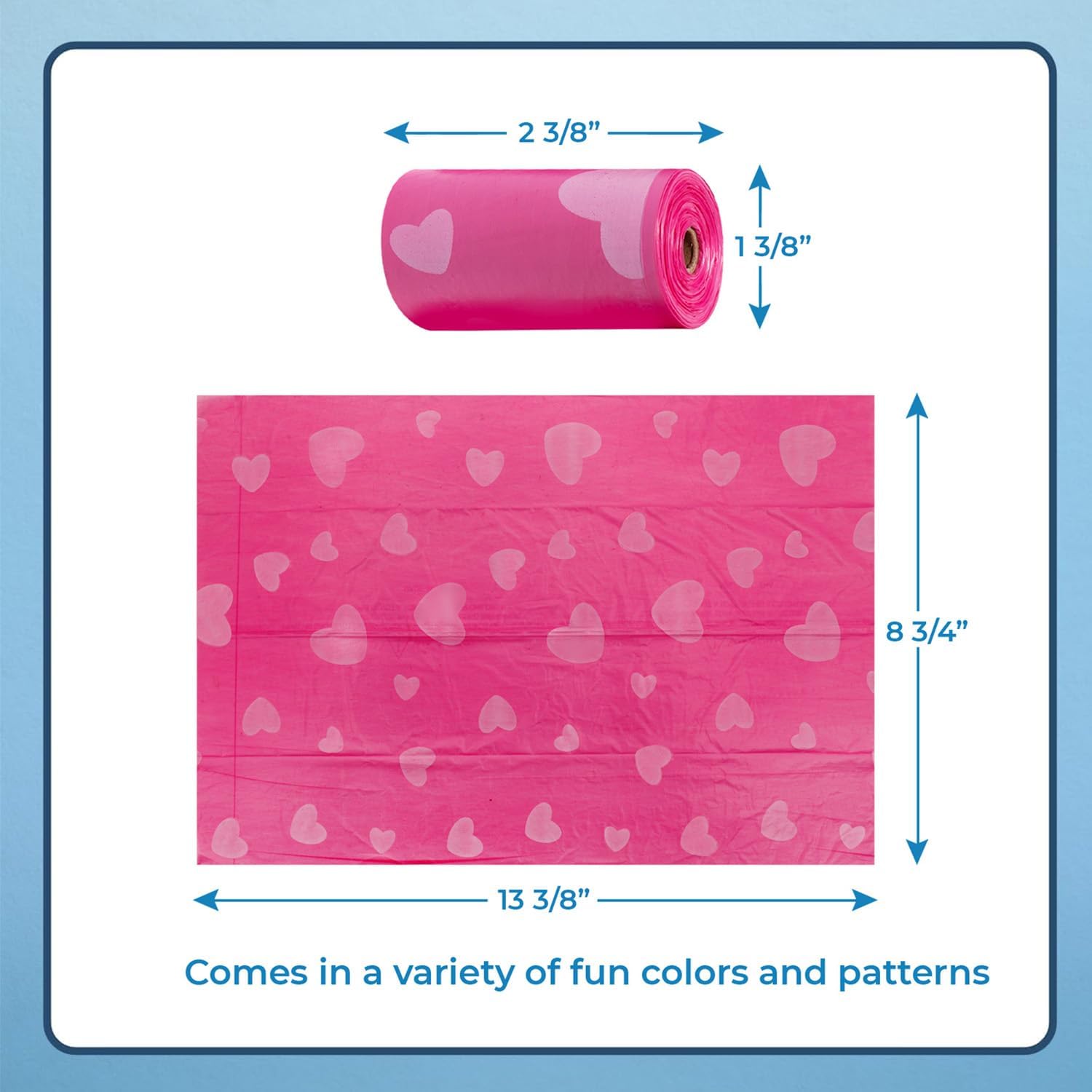 Dog Poop Bags for Waste 150 Bags Leak Proof & Tear Resistant, Multi-Pack with Assorted Colors for Outdoor Puppy Walking and Travel