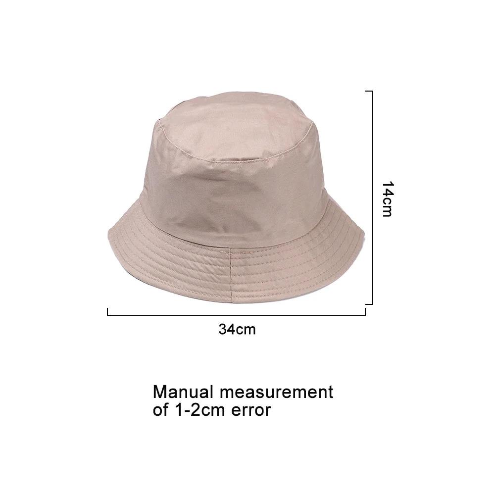 Foldable Bucket Hat Unisex Women Outdoor Sunscreen Hat Pure Color Fishing Hunting Cap Men Basin Chapeau Beach Cap