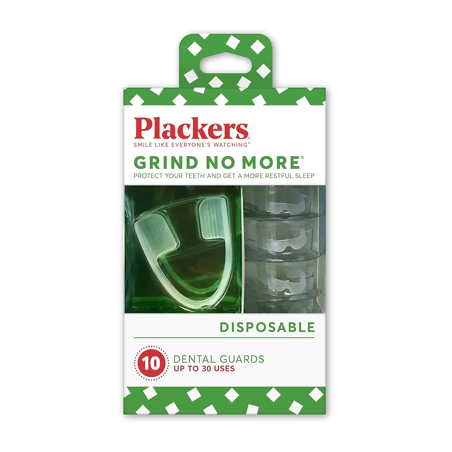 Plackers Grind No More Night Guard, Nighttime Protection for Teeth, Sleep Well, BPA Free, Ready to Wear, Disposable, One Size Fits All, 10 Count,summervibes