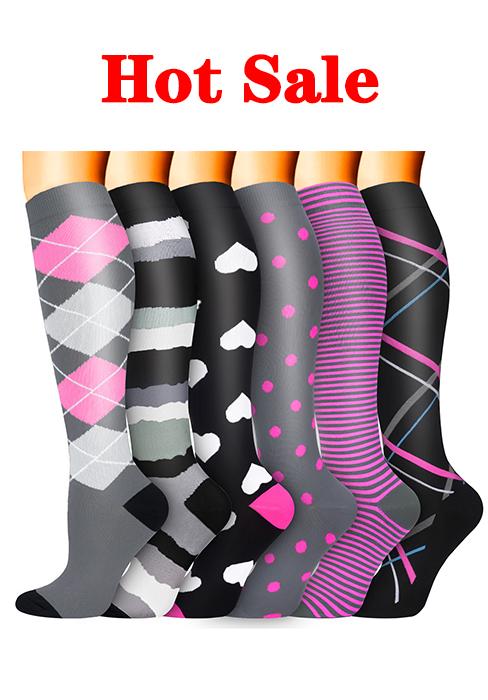 Compression Socks for Women and Men Circulation (3/4 Pairs) is Best Support for Running Athletic Cycling Hiking