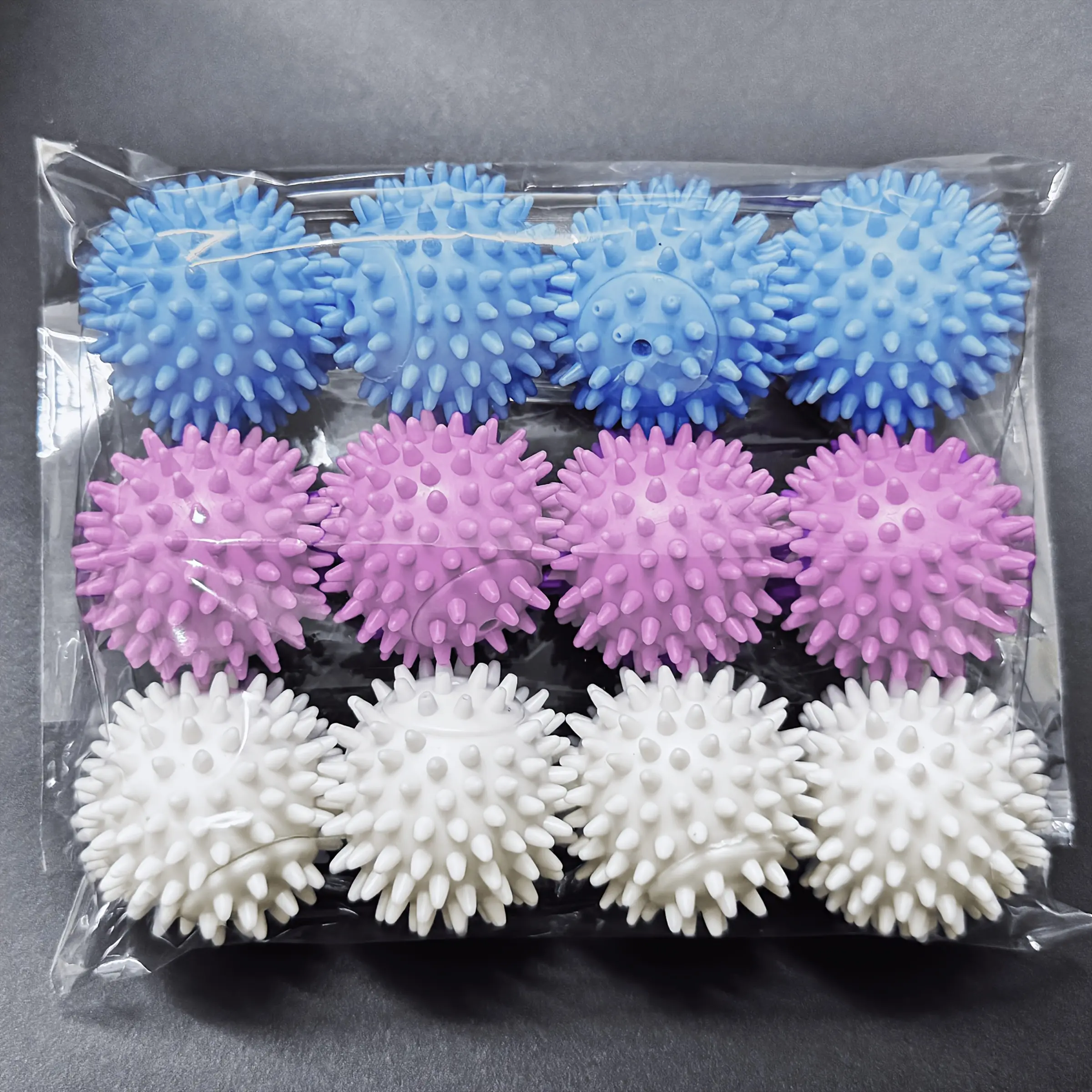 [Reusable Laundry Balls] 12pcs Random Color Reusable Magic Laundry Balls | Softener, Prevents Tangles & Removes Dirt, Durable PVC, Assorted Colors, Safe for Delicates, Enhances Water Vortex for Gentle Cleaning, Fabric Care, Laundry Accessories