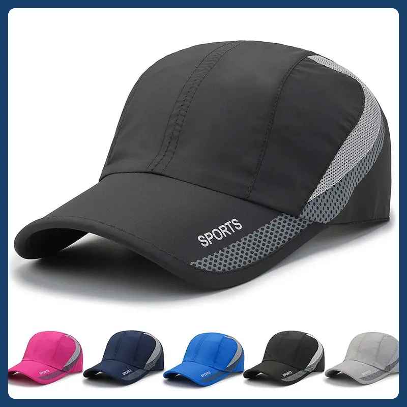 New Baseball Cap Mesh Soft Top Dad Hat Adjustable Sun Hat For Men Women Outdoor Sports Running Travel Thin Quick Dry Mesh Cap For Camping Daily Wear Fashion Gifts Grey Black Blue Pink White Hat