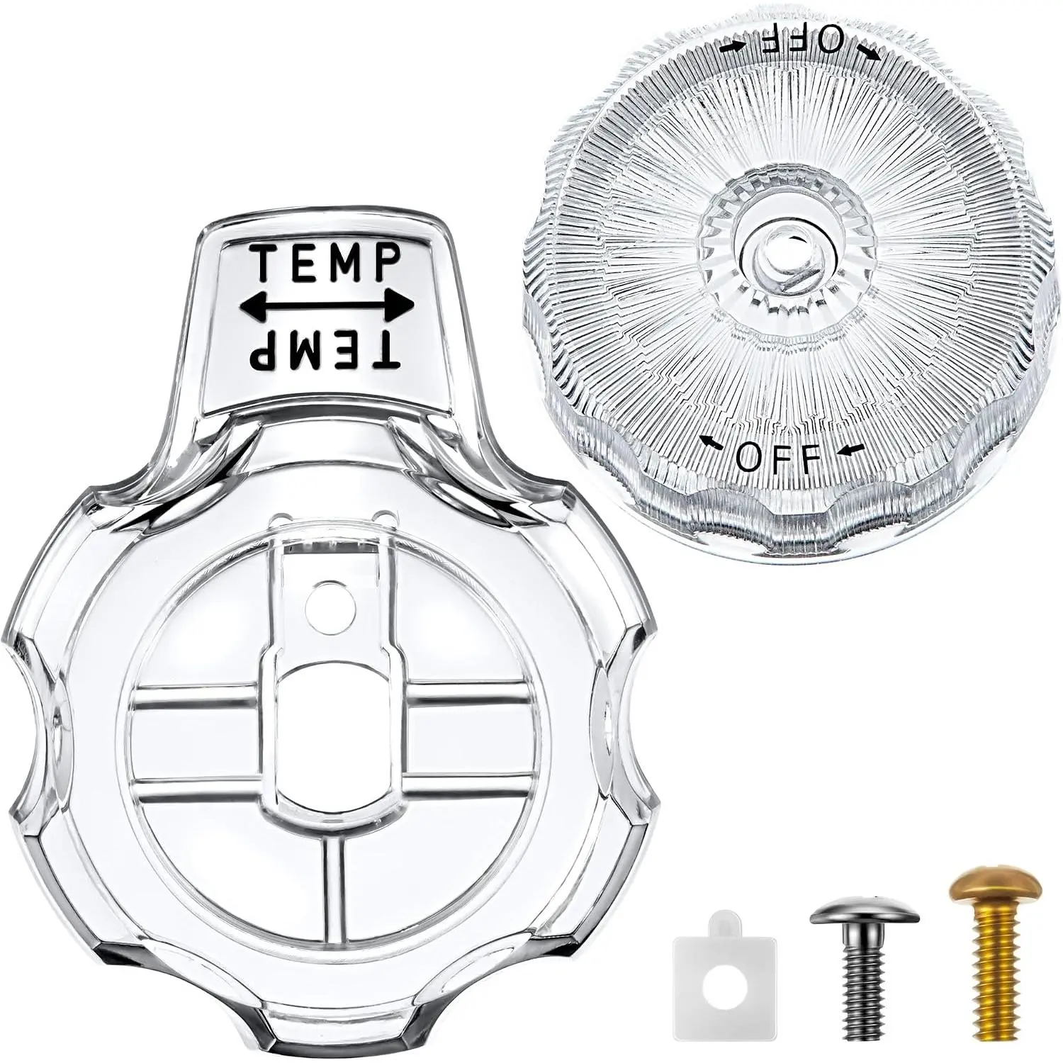 Tub and Shower Knob, Compatible with MXT11, 1 Set, Clear  | Temperature and Volume Handles, Compatible with Mixet, Tub and Shower Knob , Bathtub Repair Kit, Easy to Install