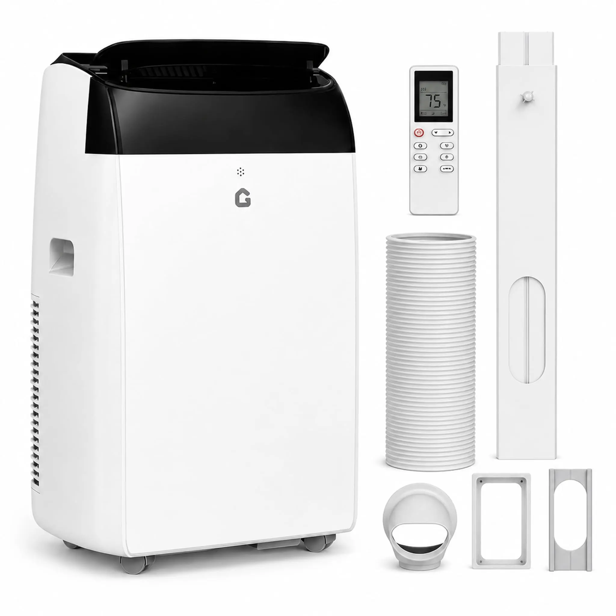 【Garvee】12000 BTU Portable Air Conditioner – 3-in-1 Quiet AC Unit with Cool/Dry/Fan Modes, Cools Up to 550 Sq.ft – LED Display, Remote & 24H Timer – for Home, Dorm, Apartment (TAC-08CPD)