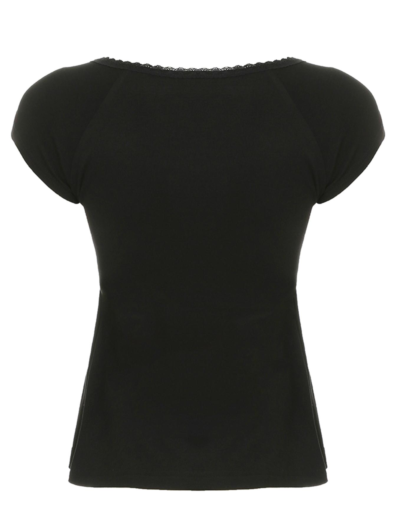 Women's Plain V Neck Tee, Casual Short Sleeve T-shirt for Summer, Ladies Clothes for Daily Wear, Top