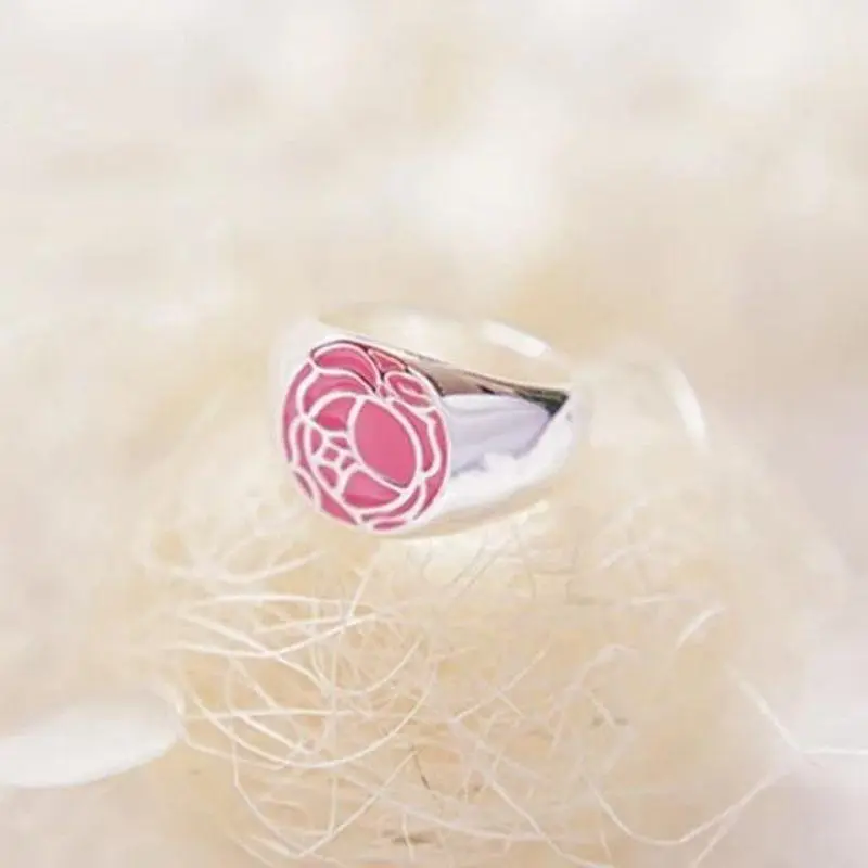 Anime Tenjo Utena Cosplay Ring Unisex Adjustable Opening Couple Rings Jewelry Accessories Gifts