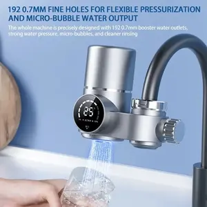 Water Filter for Sink Faucet, NSF Certified Faucet Mount Water Filtration with Real-Time Filter Life Indicator, Reduces Lead Chlorine, Heavy Metals (Incl. 1 Filter, 13 adaptors)