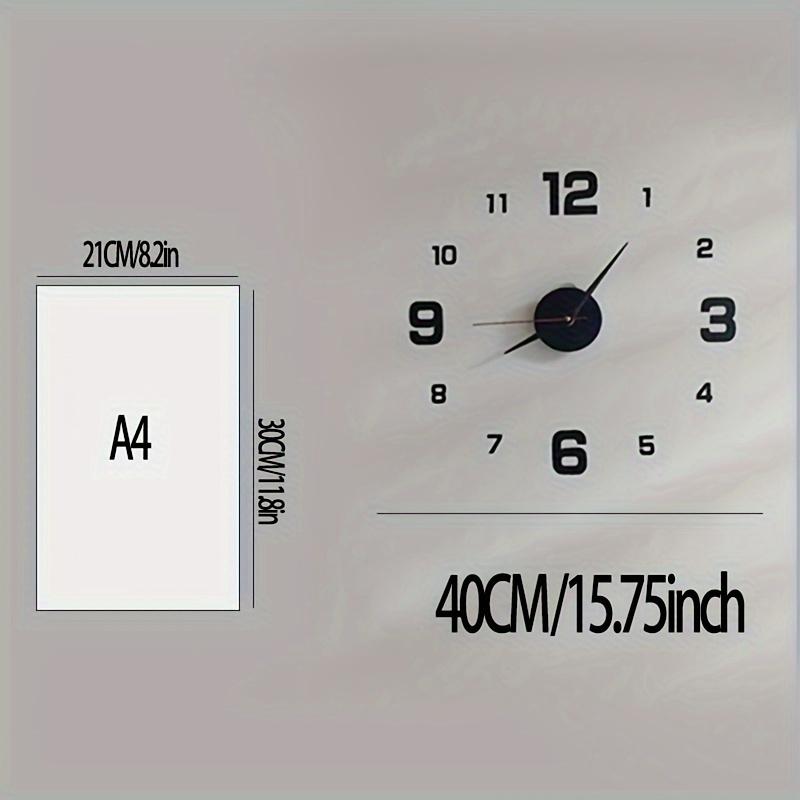 Glow Dark Silent Wall Clock Set, DIY Luminous Numerals Night Light Farmhouse Decor for Living Room Bedroom Father's Day and Mother's Day gifts