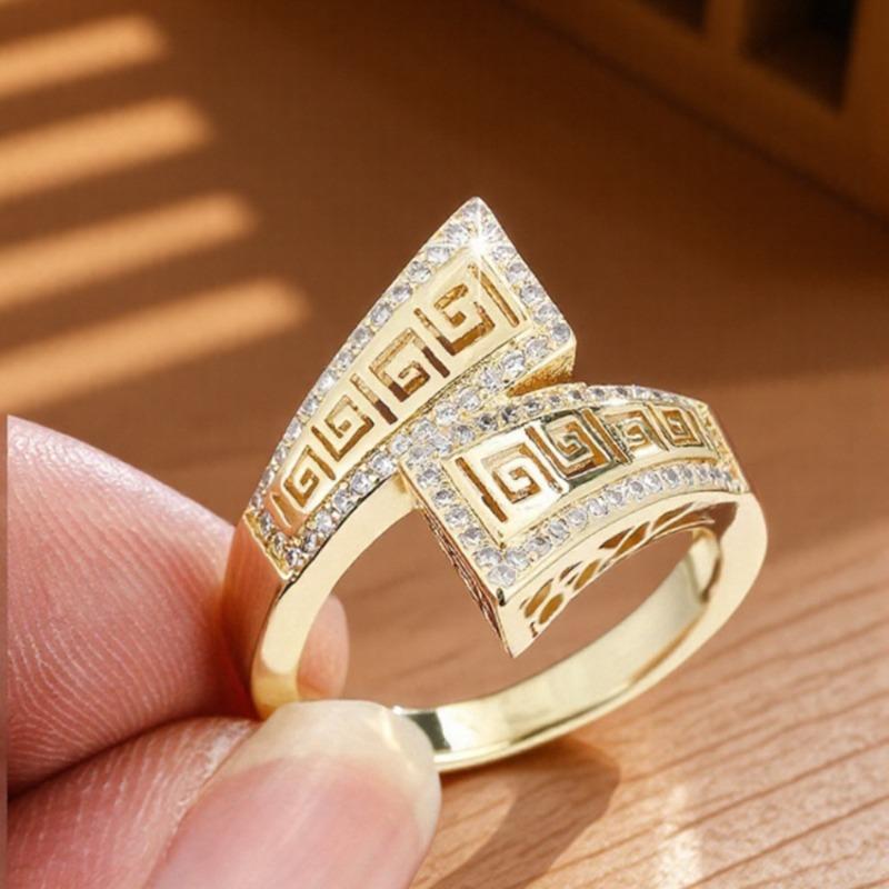 Elegant Floral Cross Birthstone Ring High-Quality Women's Jewelry for Brides Anniversary Engagement Wedding