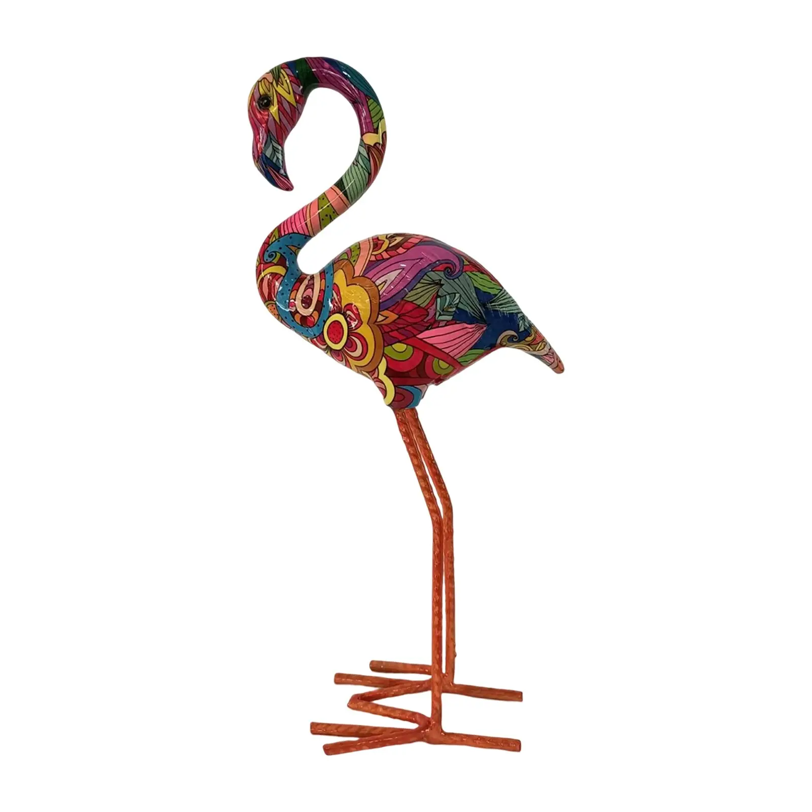 Flamingo Garden Statue Birds Sculptures, Home Resin Figurines for Yard Window, Decorative Outdoor Art, Durable Design