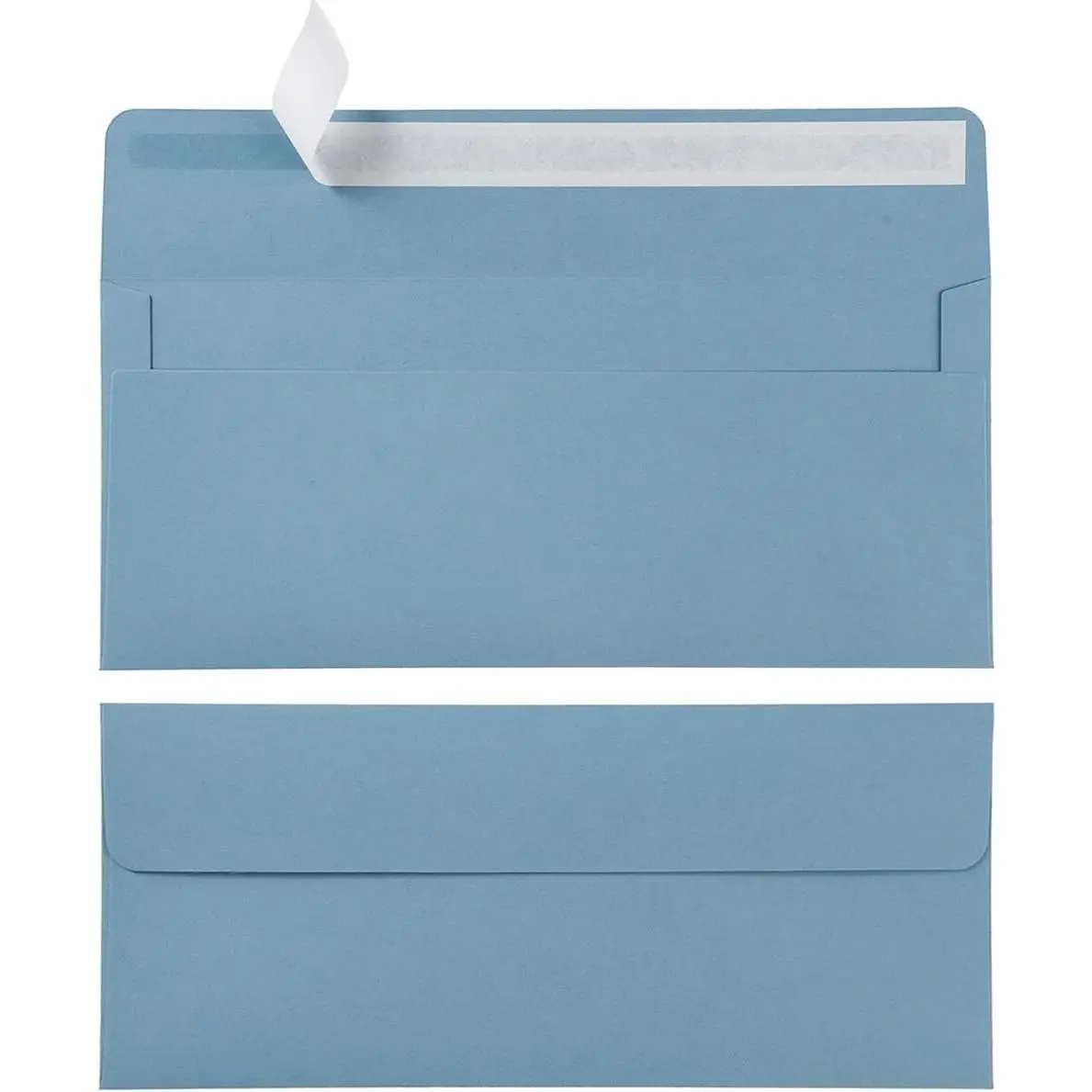 50 Pack #10 Business Self Seal Envelopes 4x9 Standard Envelopes for Mailing Business Invoices Letters, Dusty Blue 4 1/8 x 9 1/2 Inches