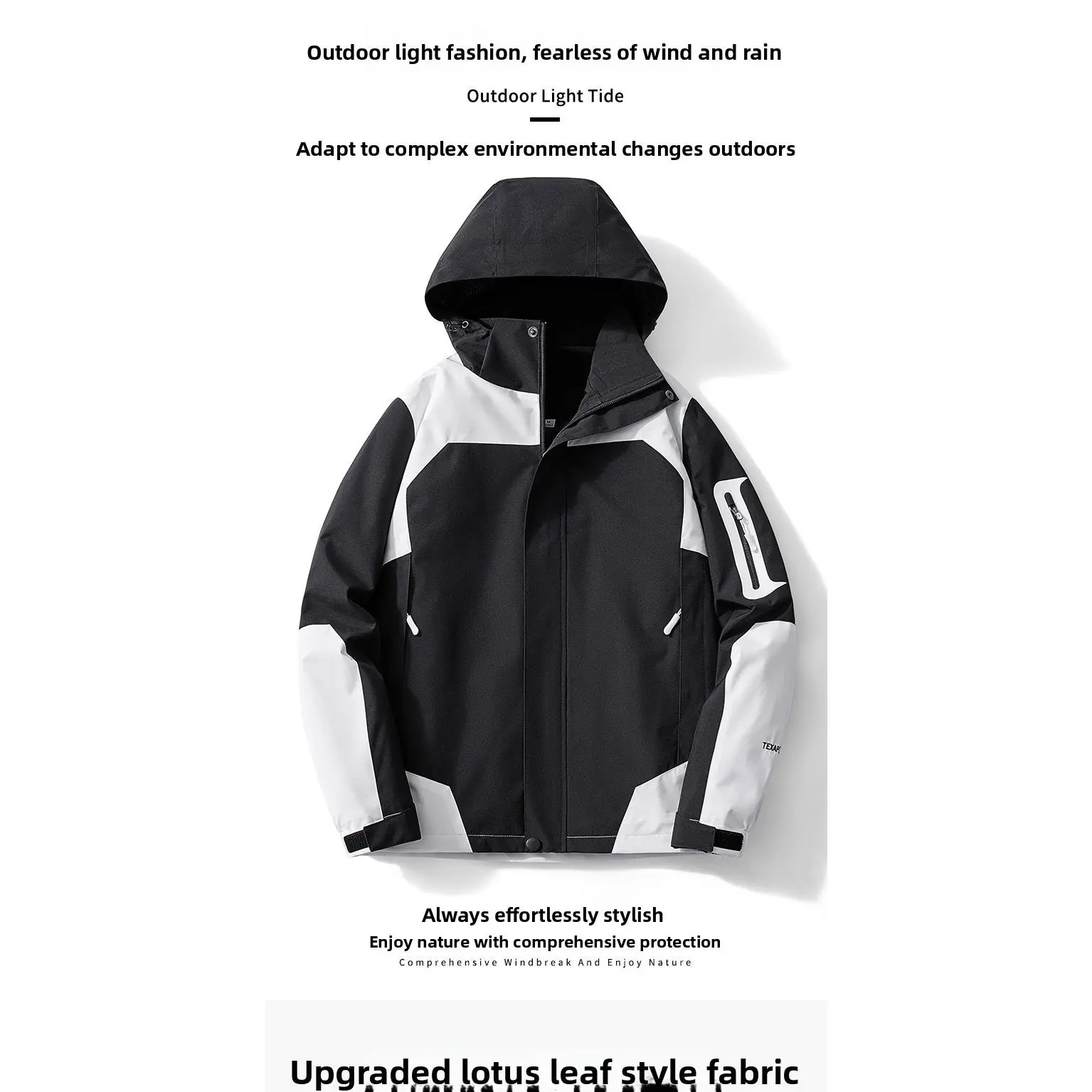 Cross-border outdoor men's jackets women's spring and autumn thin trench coat jacket waterproof and windproof company group buying logo streetwear pant down parka cotton fleece flannel shirt jacket fleece coat