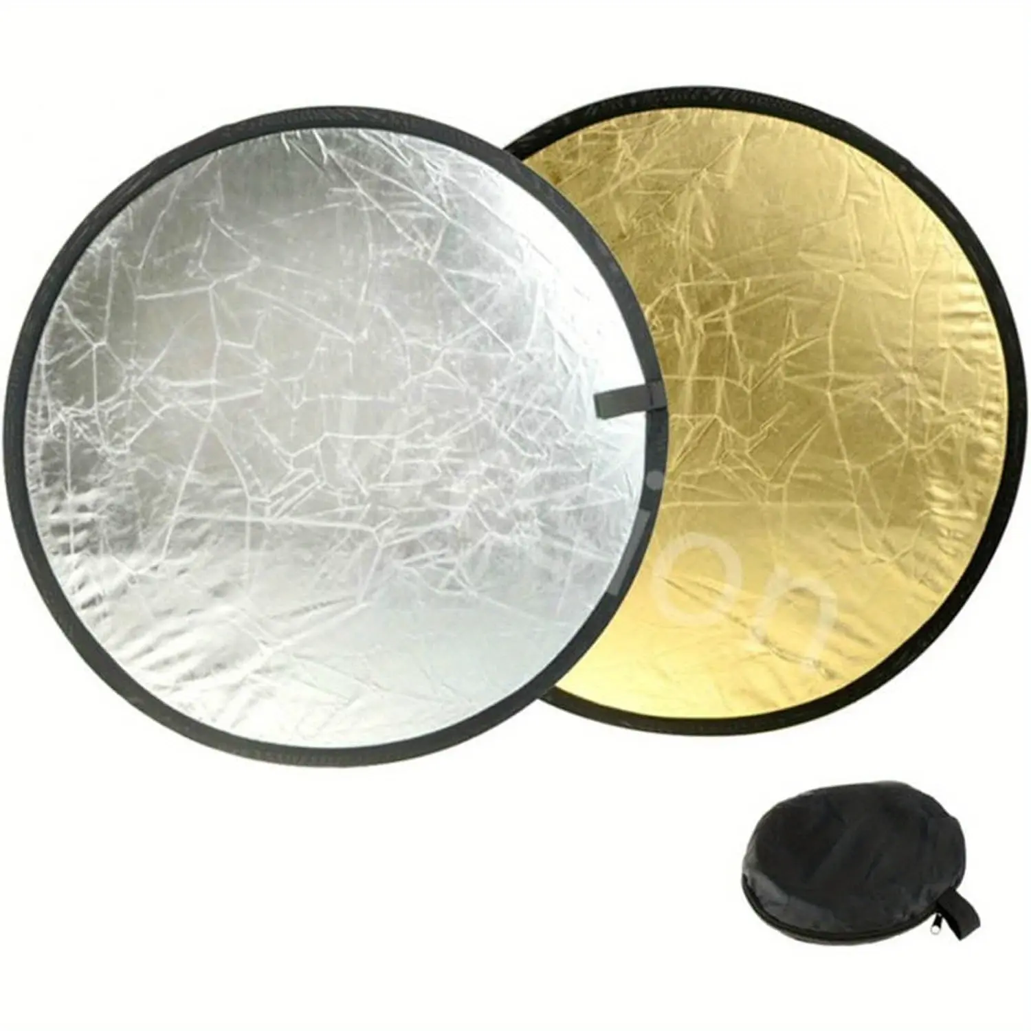 2 in 1 Lighting Reflectors Round Folding Portable for Photography Reflector Portrait Still Life Fill Light Portable Collapsible Disc Reflector for Photography Photo Studio Lighting Outdoor Lighting Photography Studio Prop