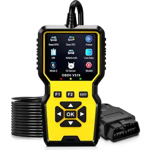V519 OBD2 Scanner Diagnostic Tool - Light Travel-Friendly Car Repair Code Reader with Reset, Check Engine Function, I/M Readiness for 1996+ OBD2 Protocol Vehicles & Other Automotive Needs