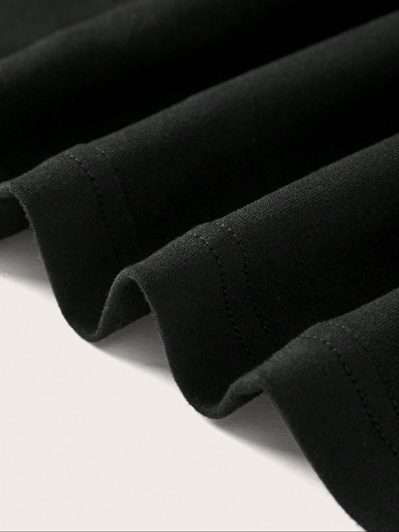 Women's Solid Basic Asymmetrical Neck Tee, Casual Fitted Long Sleeve T-shirt for Spring & Fall, Women's Clothing for Daily Wear