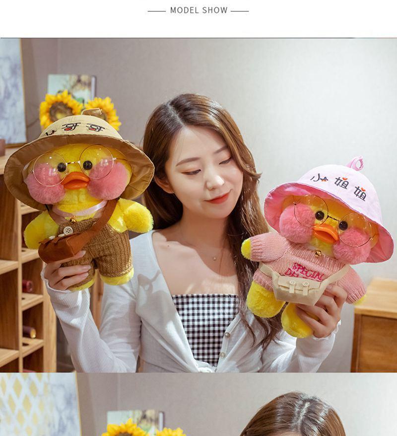 Doll Accessories for 30cm LaLafanfan Cafe Duck Dog Plush Doll Clothes Headband Bag Glasses Outfit for 20-30cm Plush Toy
