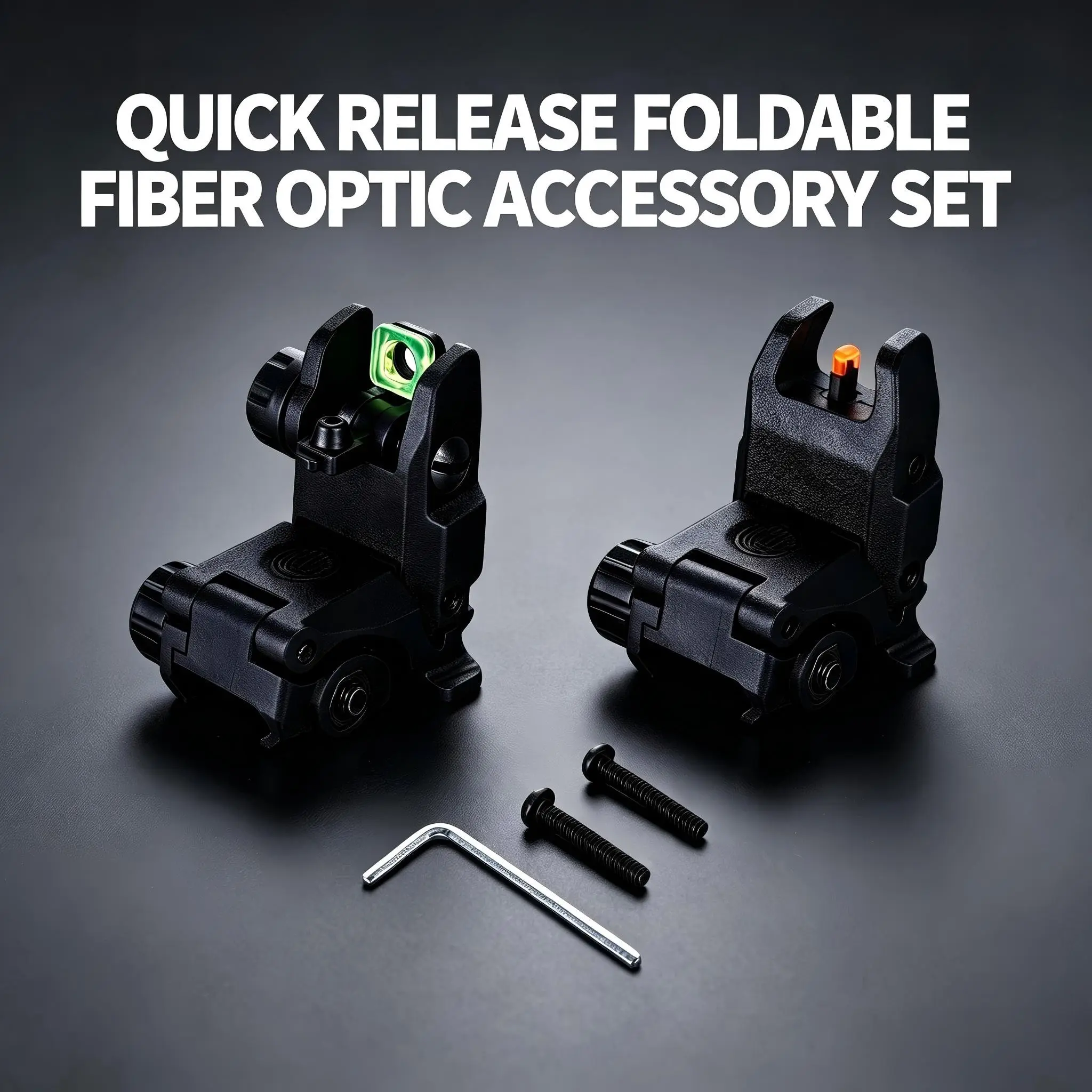Quick Release Foldable Fiber Optic Accessory Set, Polymer Construction, Lightweight Design, Easy Installation