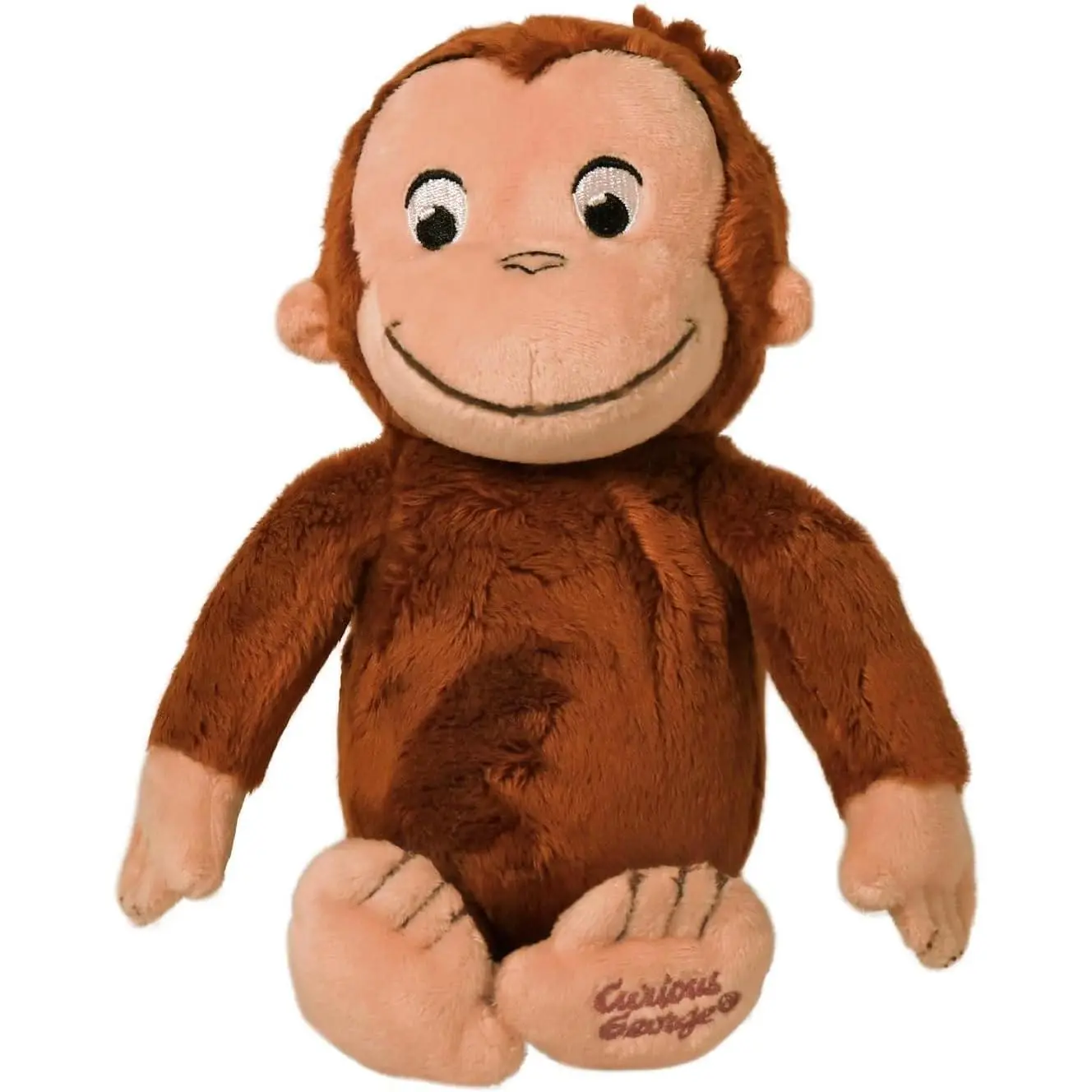 Preferred Curious George Monkey Stuffed Animal Plush Toys Soft Cutest Cuddle Plushie Gifts for Baby and Toddler Boys and Girls - 8 Inches, Cute Animal Design, Huggable Stuffed Animal