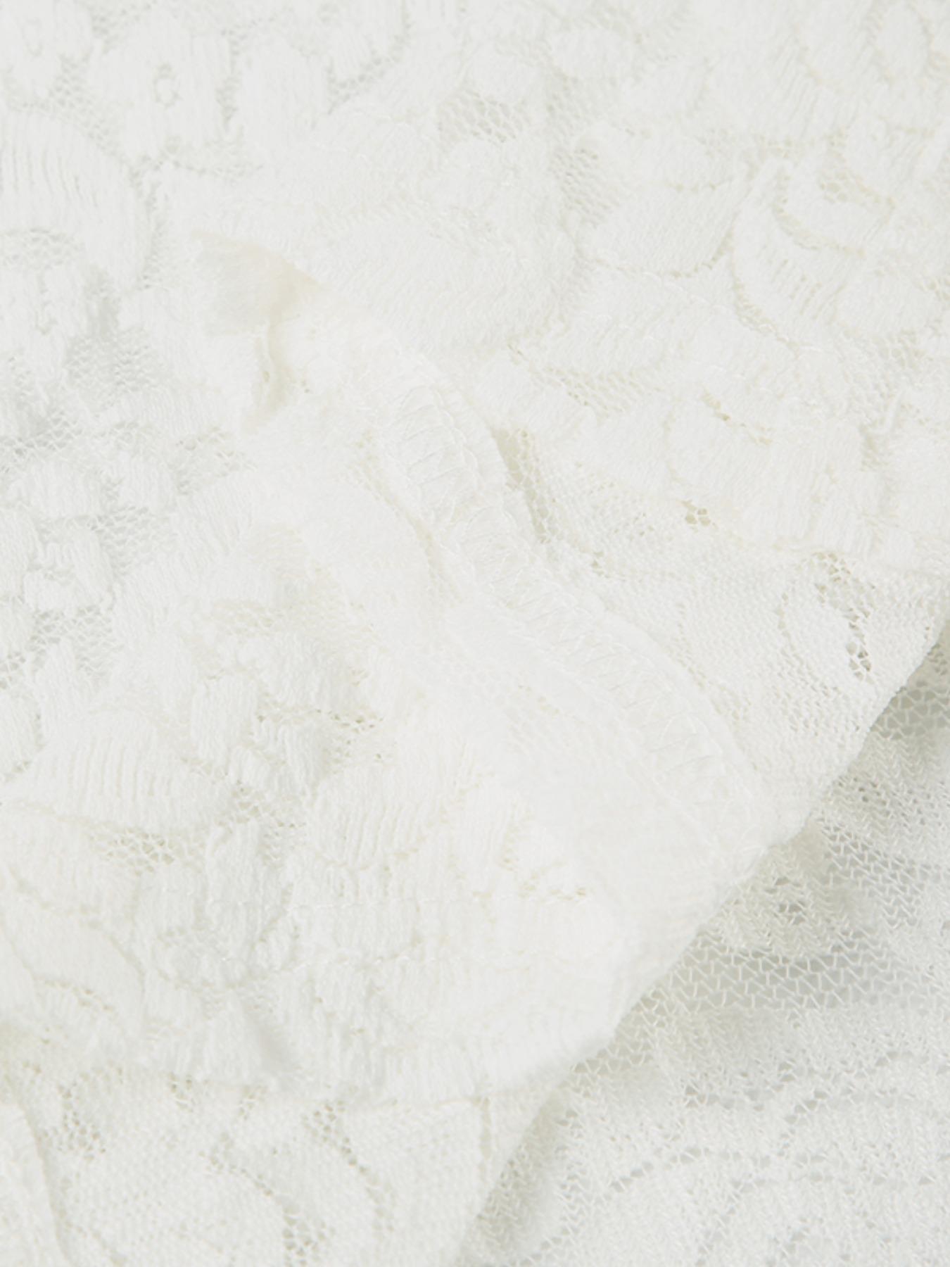 Women's Plain Floral Lace Bow Decor Crop Tank Top, Casual Fitted Sleeveless Sheer Top for Spring, Fashion Women's Top for Daily Wear